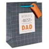 World's Best Dad Medium Portrait Gift Bag
