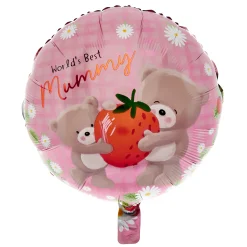 World's Best Mummy Hugs Mother's Day 18-Inch Foil helium Balloon