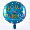 You'll Be Missed Blue Foil Helium Balloon