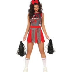 Zombie Cheerleader Adult Fancy Dress Costume